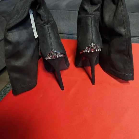 NY&Co Embellished-Heel Tall Boots (NWT) - Picture 5 of 5